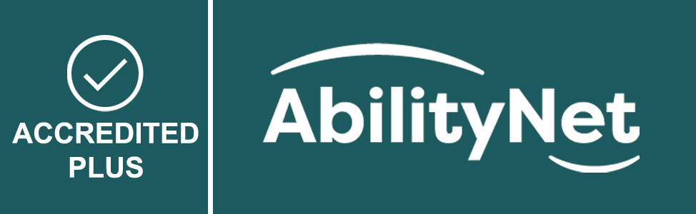 AbilityNet Accredited Plus icon - with tick mark