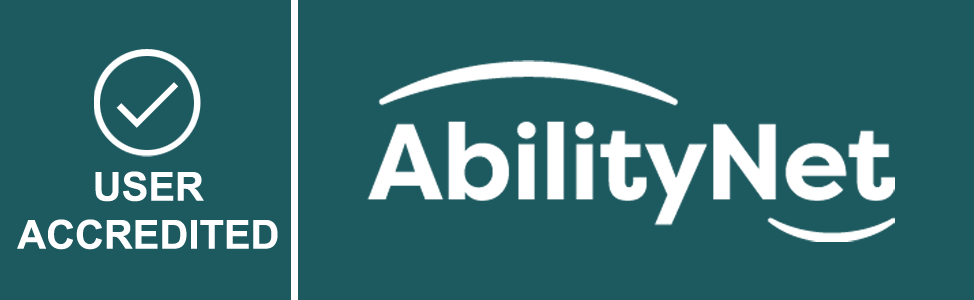 AbilityNet User Accredited icon - with tick mark