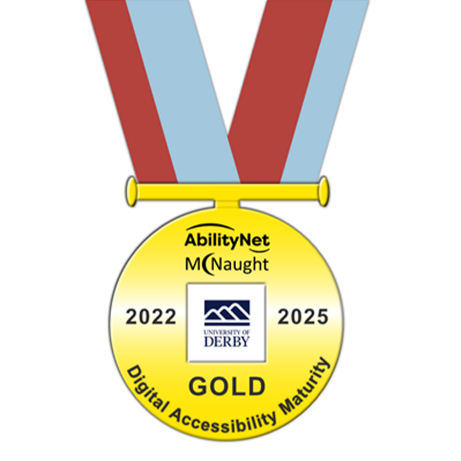 Medal showing 'AbilityNet McNaught Digital Accessibility Maturity 2022 - 2025 GOLD'
