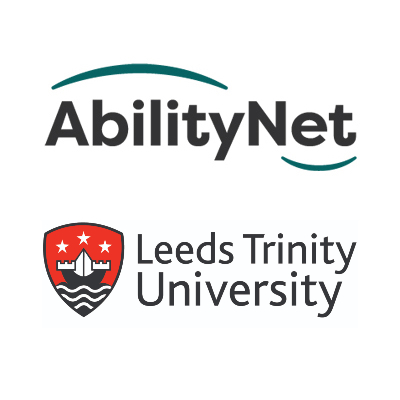 AbilityNet and Leeds Trinity University logos