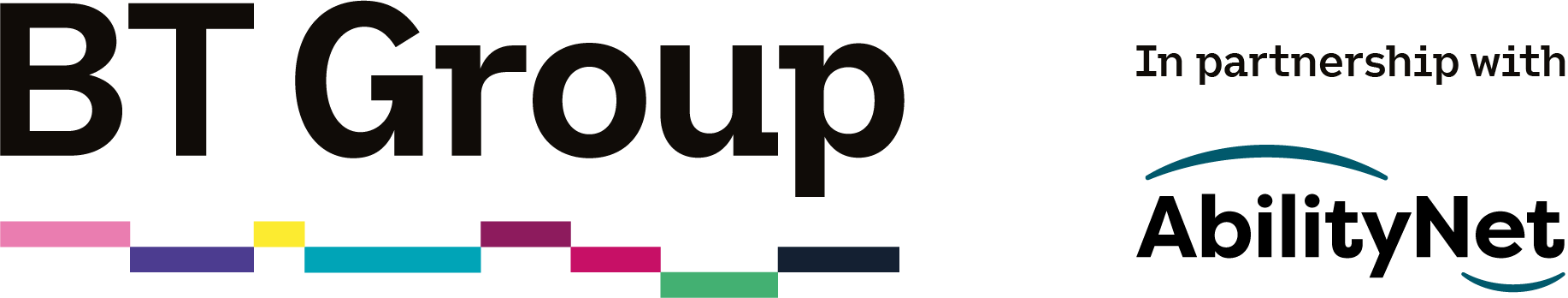 BT Group in partnership with AbilityNet logo