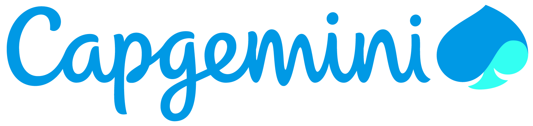 Capgemini logo written in blue cursive script