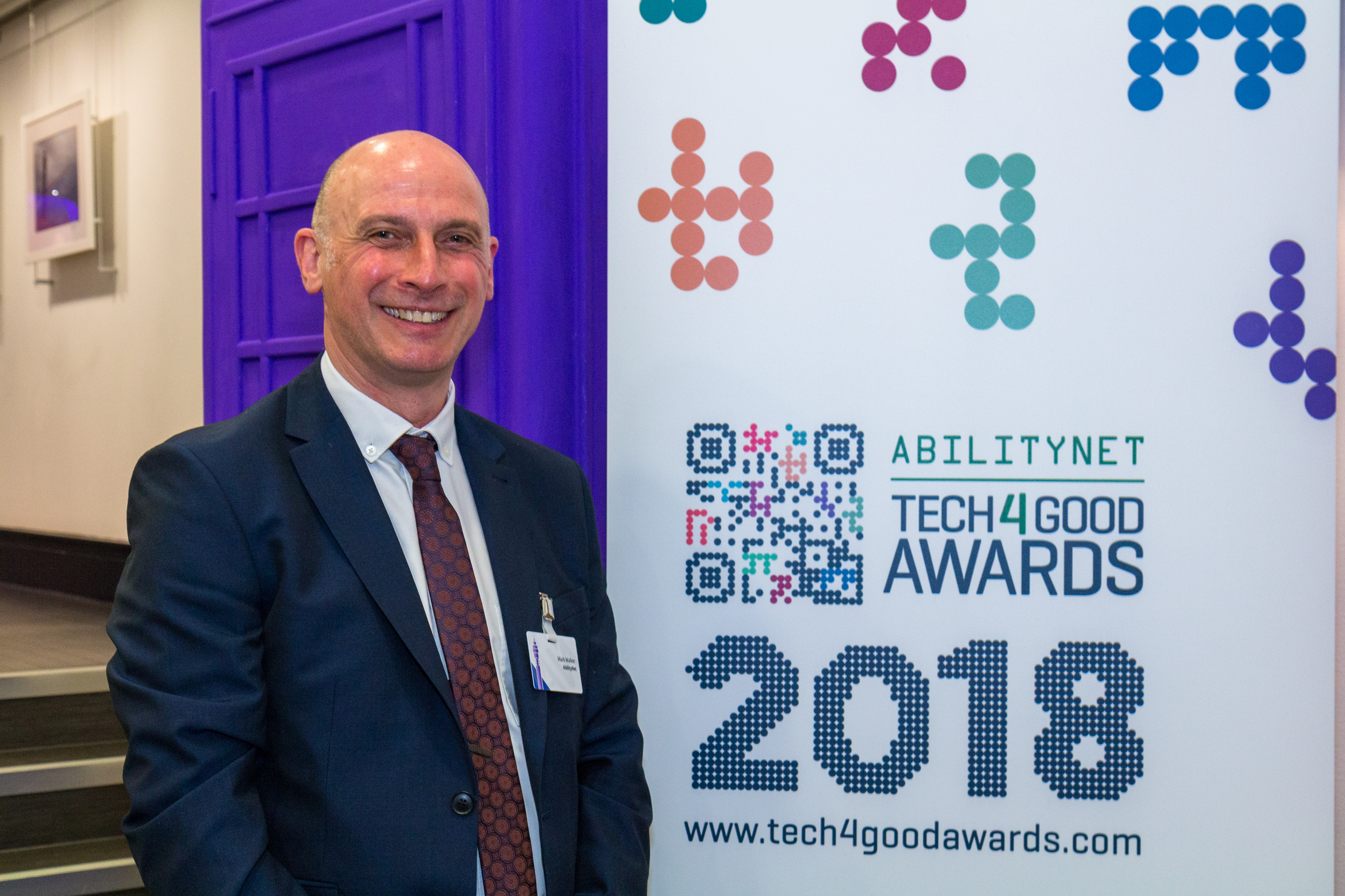 Mark Walker, AbilityNet at the 2018 launch of the Tech4Good Awards 