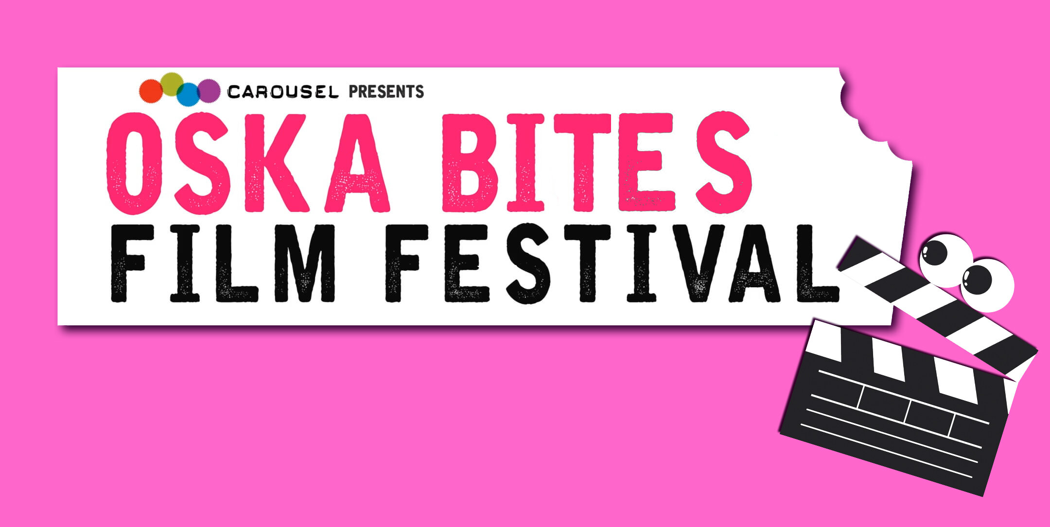 the logo for the Oska Bites films festival