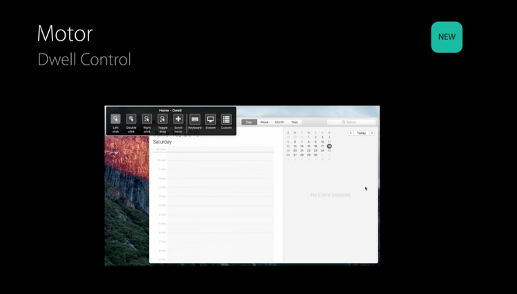 Dwell control has been added to MacOSX