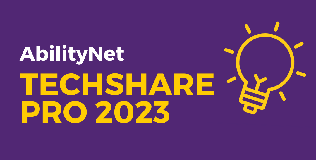 AbilityNet TechShare Pro 2023 logo