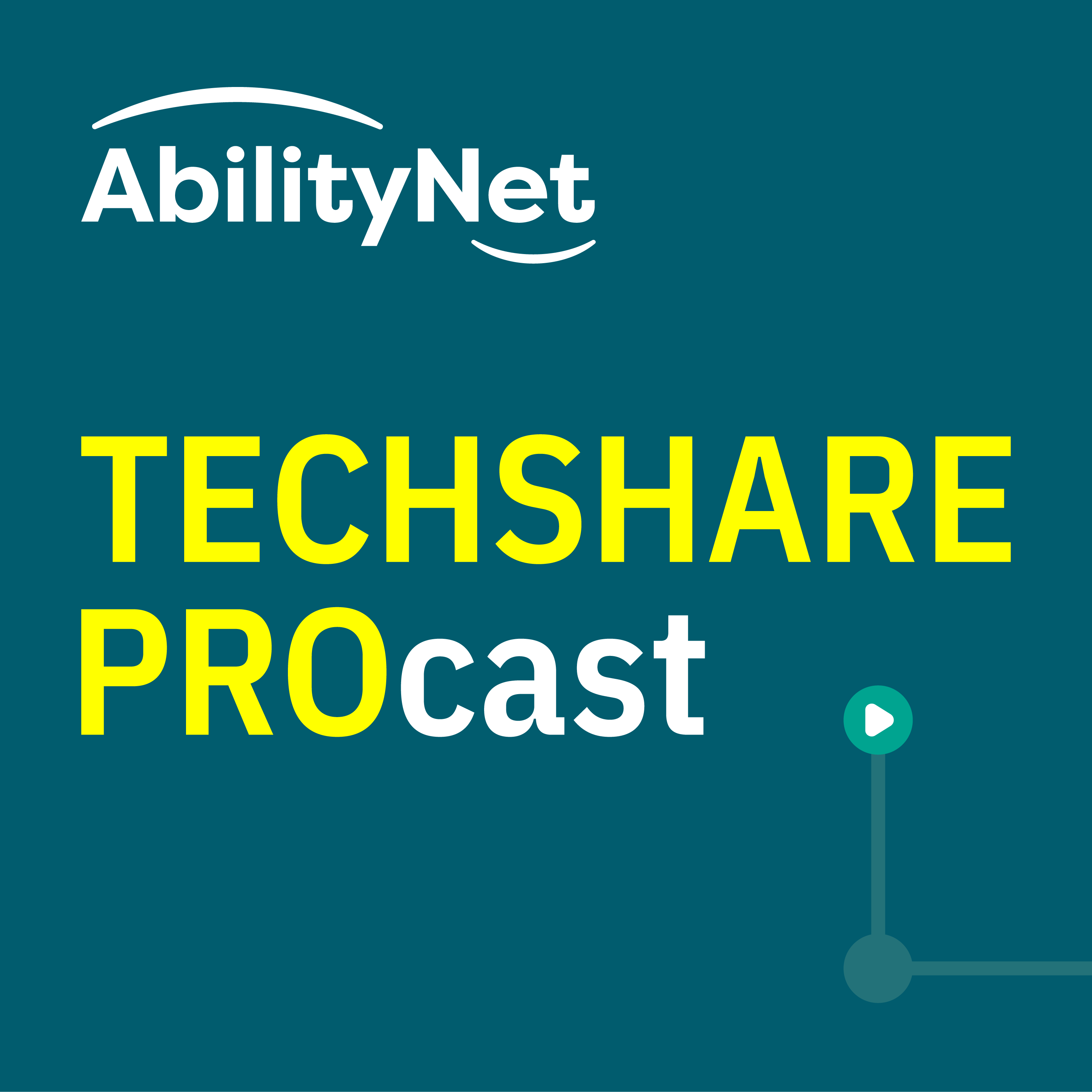 AbilityNet's TechShare Procast logo