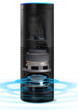 photo of the Amazon echo cylinder