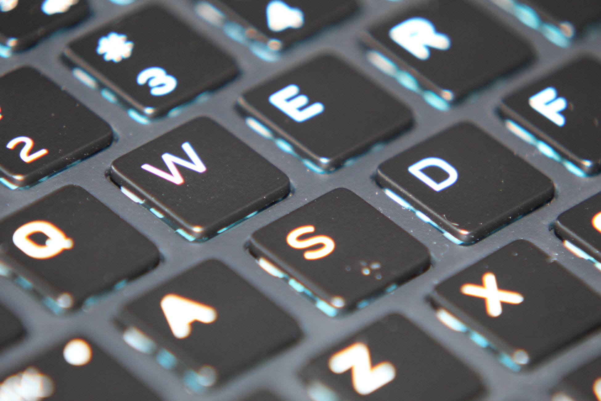 Close up of keys open a keyboard