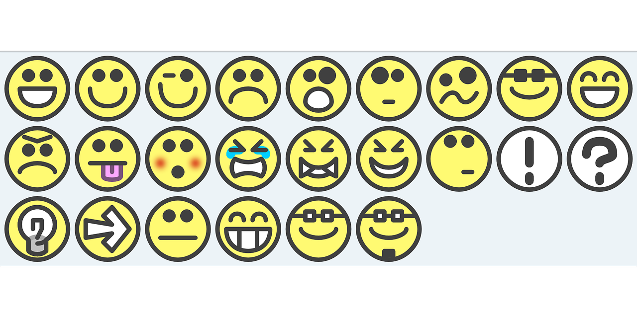 Image of different emoticons