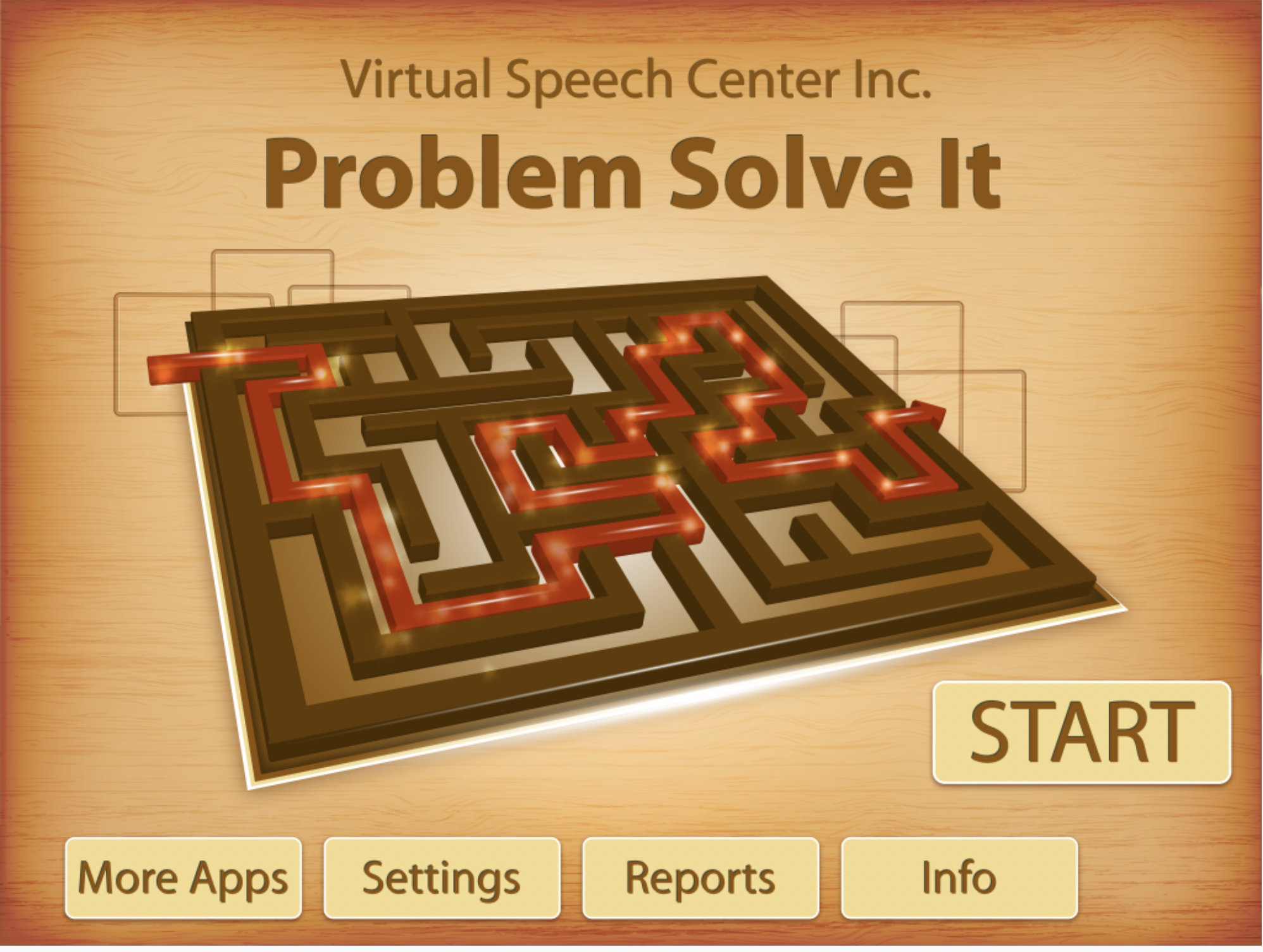 Screen shot from problem solve it - shows a maze to depict problem solving