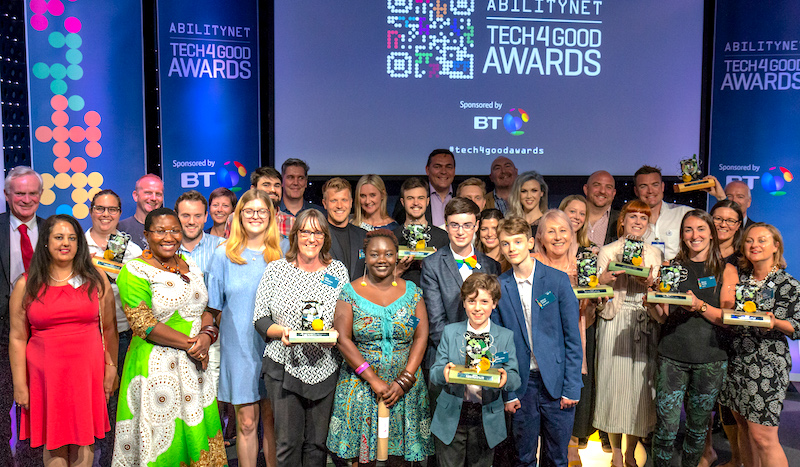 the winners of the tech4good awrads 2018 were announced at a glittering ceremony at BT Centre in July 2018
