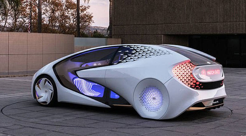 Toyota's driverless car made for Google, image credit Steve Jurvetson