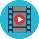 rolling video type icon