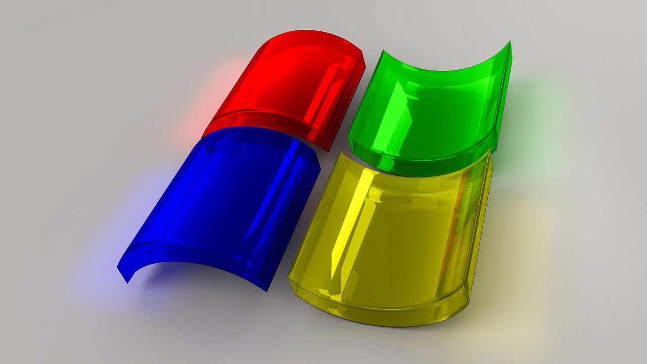 A picture of the Windows logo. It appears to be a collection of moulded, coloured perspex.